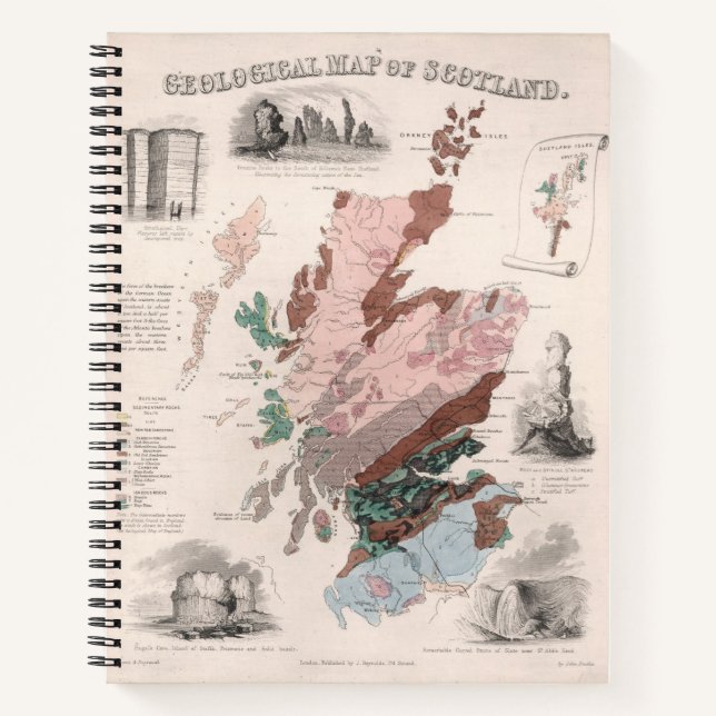 Geological Map of Scotland Notebook (Front)