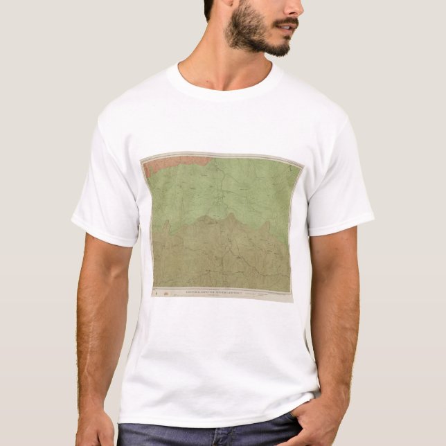 Geological Map of the New Idria District T-Shirt (Front)