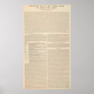 Geological Map of the United States 2 Poster