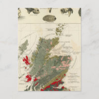 Geological, palaeontological map British Islands