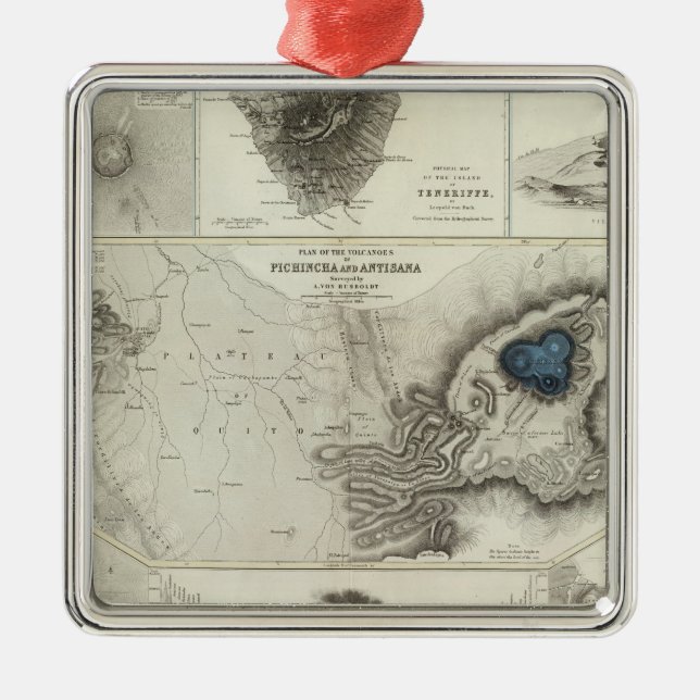 Geological phenomena metal ornament (Front)