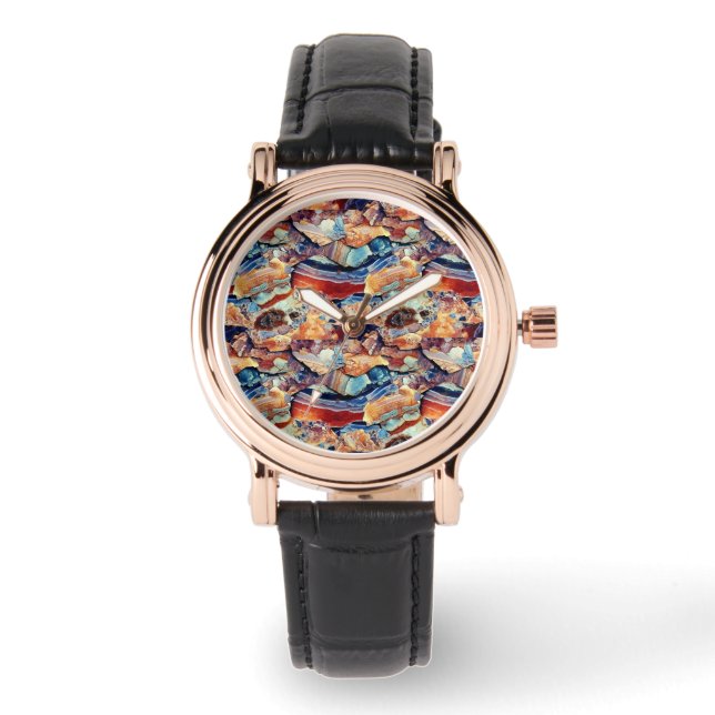 Geological Sedimentation Texture Watch (Front)