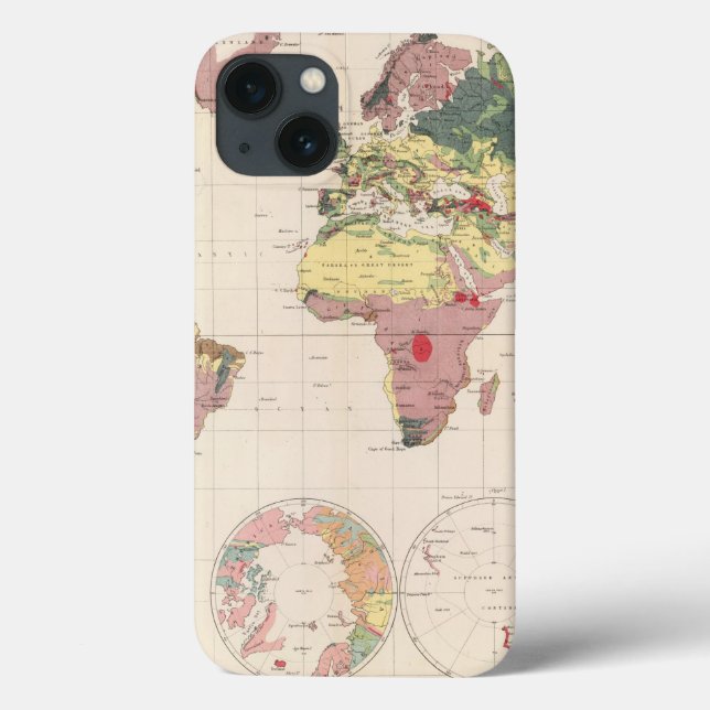 Geological structure of globe Case-Mate iPhone case (Back)