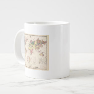Geological structure of globe large coffee mug
