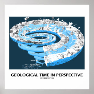 Geological Time In Perspective (Earth's History) Poster