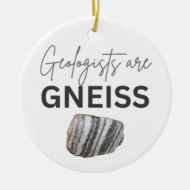 Geologist Ceramic Ornament (Front)