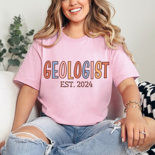 Geologist Est. 2024, Geology Student Graduation T-Shirt (Creator Uploaded)