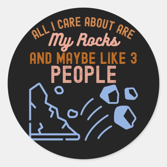 Geologist, Geology Science Classic Round Sticker (Front)