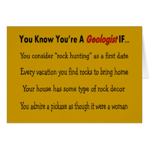 Geologist Gifts "You Know You're A Geologist IF.."