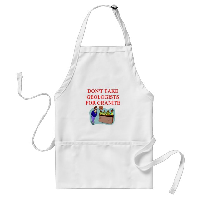 geologist joke standard apron (Front)