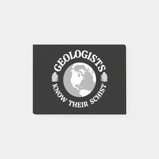 geologist Know Their Schist Post-it Notes (Front)