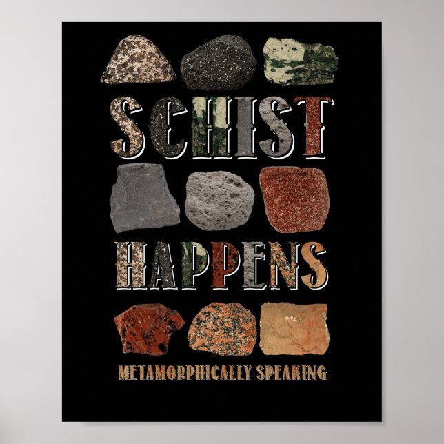 Geologist Mineral Geode Rock Collector Geology Poster (Front)