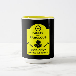 Geologists Funny Gifts For Geologists Geology Two-Tone Coffee Mug