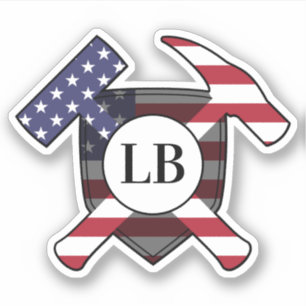 Geologist's Hammers with your Initials on a Vinyl