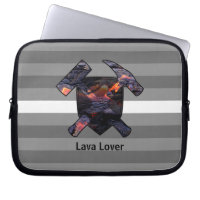 Geologist's "Lava Lover" Rock Hammer Logo