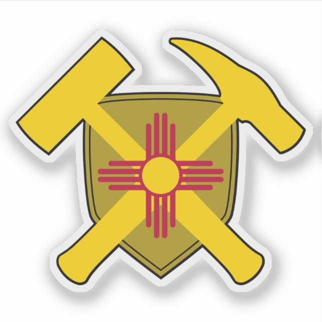 Geologist's Rock Hammers- New Mexico Flag Vinyl (Front)