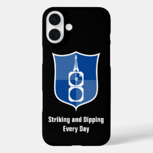 Geologist's Transit Compass Shield Crest iPhone 16 Plus Case