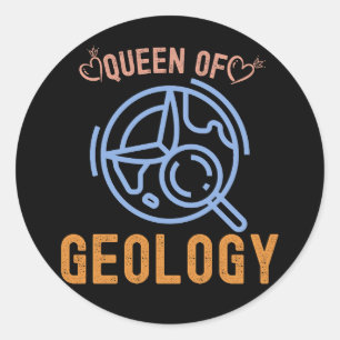 Geology Birthday, Geology Gems, Geologist Classic Round Sticker