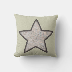 Geology Bright Rock Star on Custom Colour Cushion