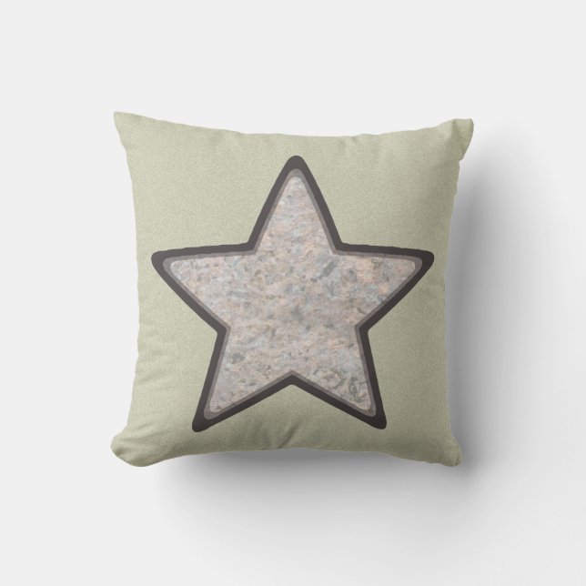 Geology Bright Rock Star on Custom Colour Cushion (Front)