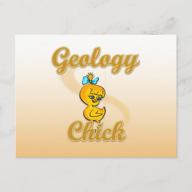 Geology Chick Postcard (Front)