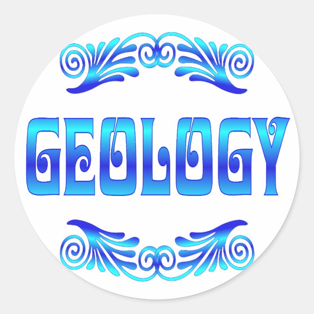GEOLOGY CLASSIC ROUND STICKER (Front)