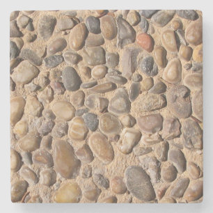 Geology Decorative Pebble Stones Photo Stone Coaster