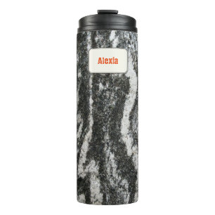 Geology Decorative Rock Texture Custom Name Thermal Tumbler