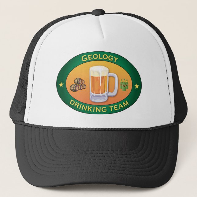 Geology Drinking Team Trucker Hat (Front)