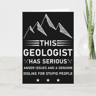 Geology Earth Science Funny Geologist T Shirt_1  Card