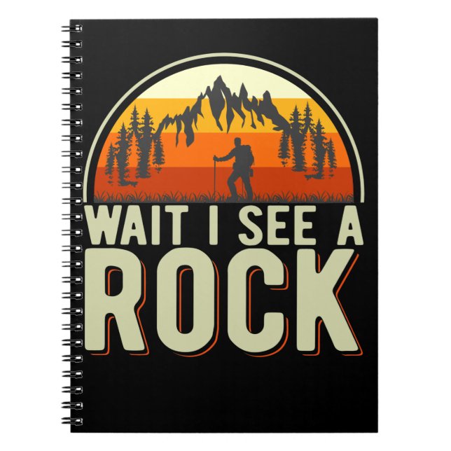 Geology Funny Rock Collecting Geologist Notebook (Front)