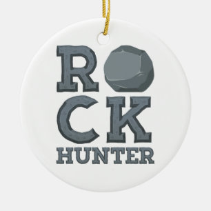 Geology Geologist Rock Hunter Ceramic Ornament