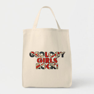 Geology Girls Rock!  (UK Flag) Tote Bag