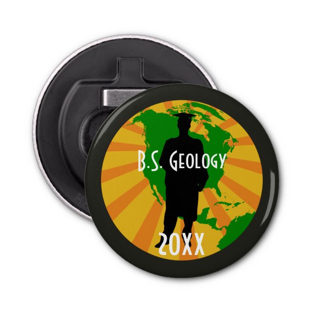 Geology Graduate Badge (Male) Bottle Opener (Front)