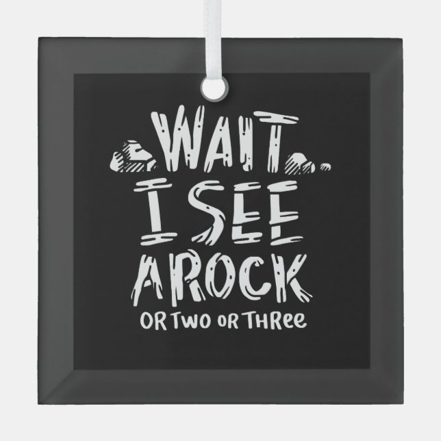 Geology - I See A Rock Glass Tree Decoration (Front)