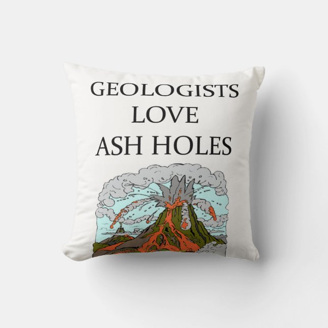 Geology joke cushion (Front)