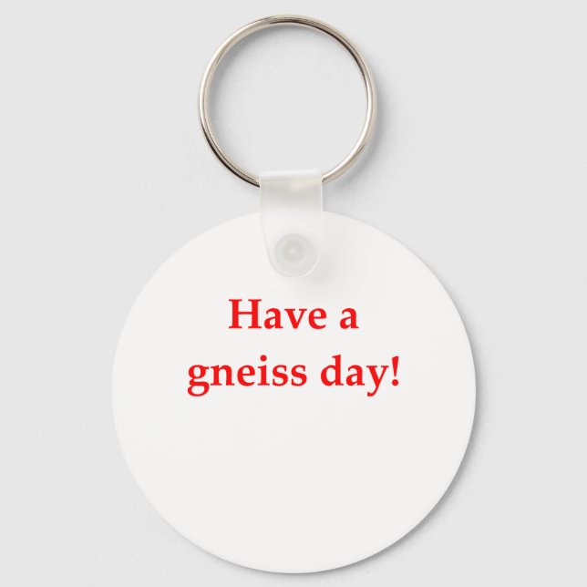 geology joke key ring (Front)