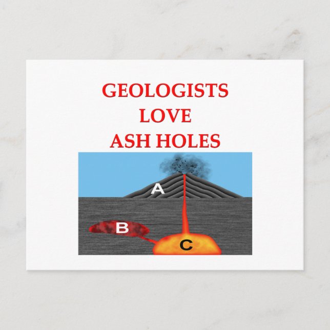 geology joke postcard (Front)