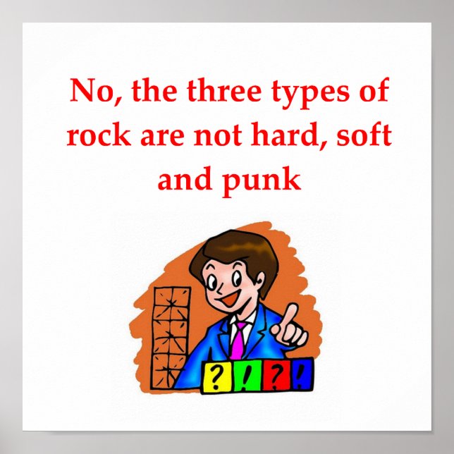 geology joke poster (Front)