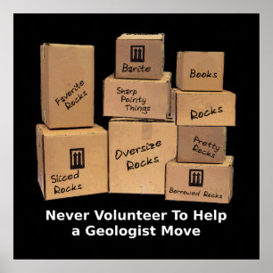 Geology Moving Humour Poster