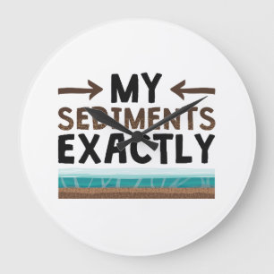 Geology My Sediments Exactly Large Clock