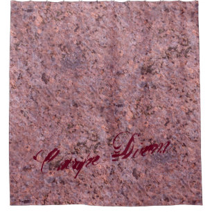 Geology Nature Photo Pink Rock Texture any Text Shower Curtain