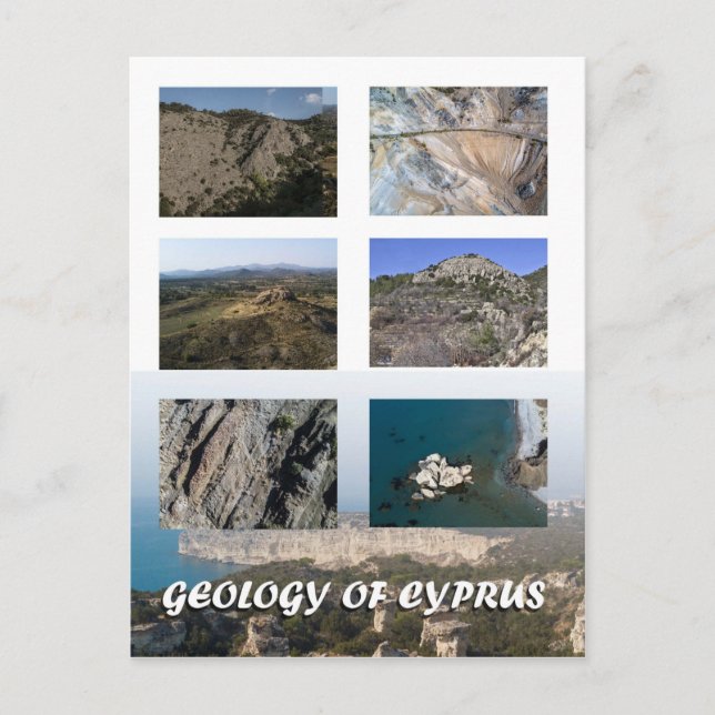 Geology of Cyprus postcard (Front)