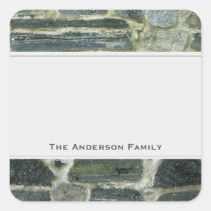 Geology Old Stone Wall with Text Label