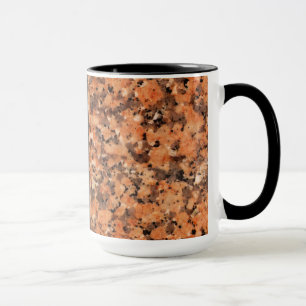 Geology Orange Rock Texture with Name Mug