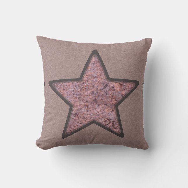 Geology Pink Rock Star on Custom Colour Cushion (Front)