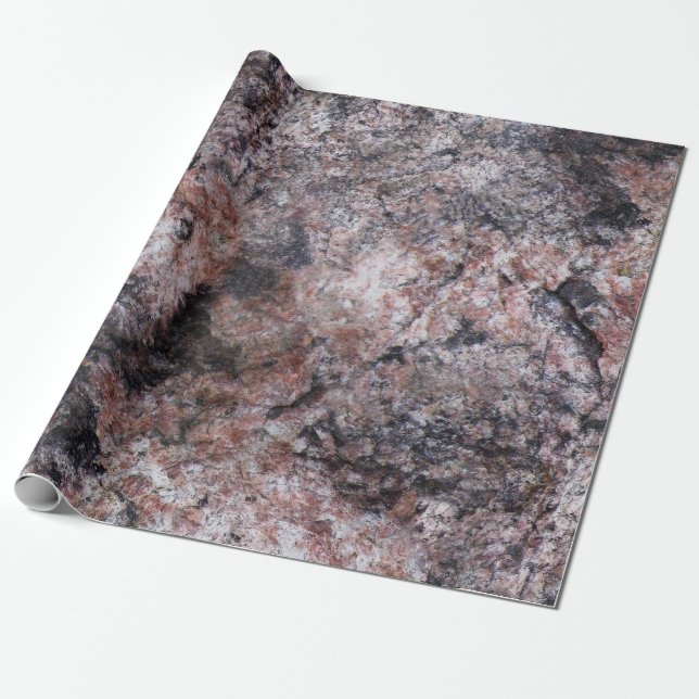 Geology Pinkish Rock Structure Wrapping Paper (Unrolled)