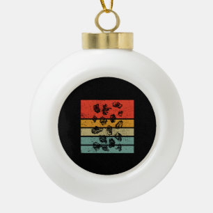 Geology - Rock Collecting Retro  Ceramic Ball Christmas Ornament