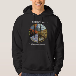Geology Rock Cycle Always Changing Geologist Miner Hoodie