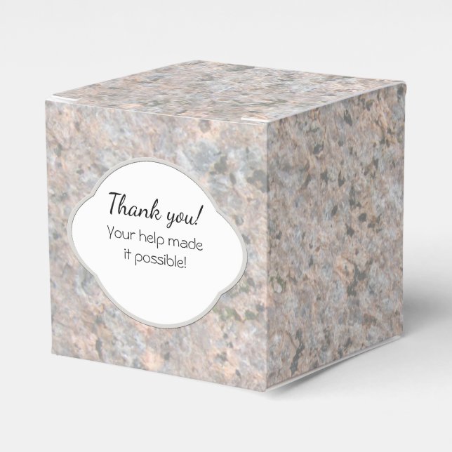 Geology Rock Texture Label with any Text Favour Box (Front Side)